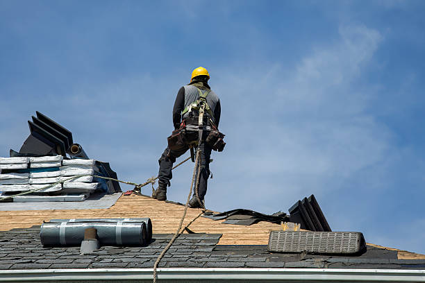 Professional Emergency Roof Repair technician working in Round Top, TX